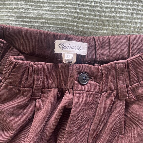 Madewell Corduroy Pull-On Mid-Rise Jogger Pants XS - Picture 2 of 4